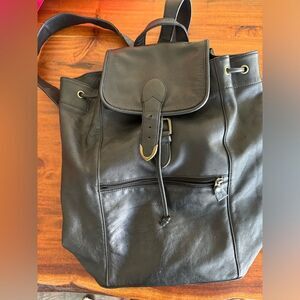 Very rare Virginia Slims promotional large leather backpack